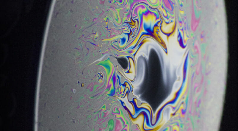 macro soap bubble