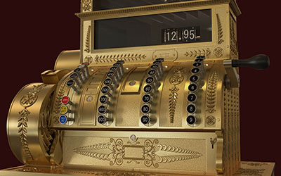 realistic cash register